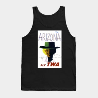 Reprint of Vintage TWA Fly To Arizona Travel Print Advertisement Tank Top